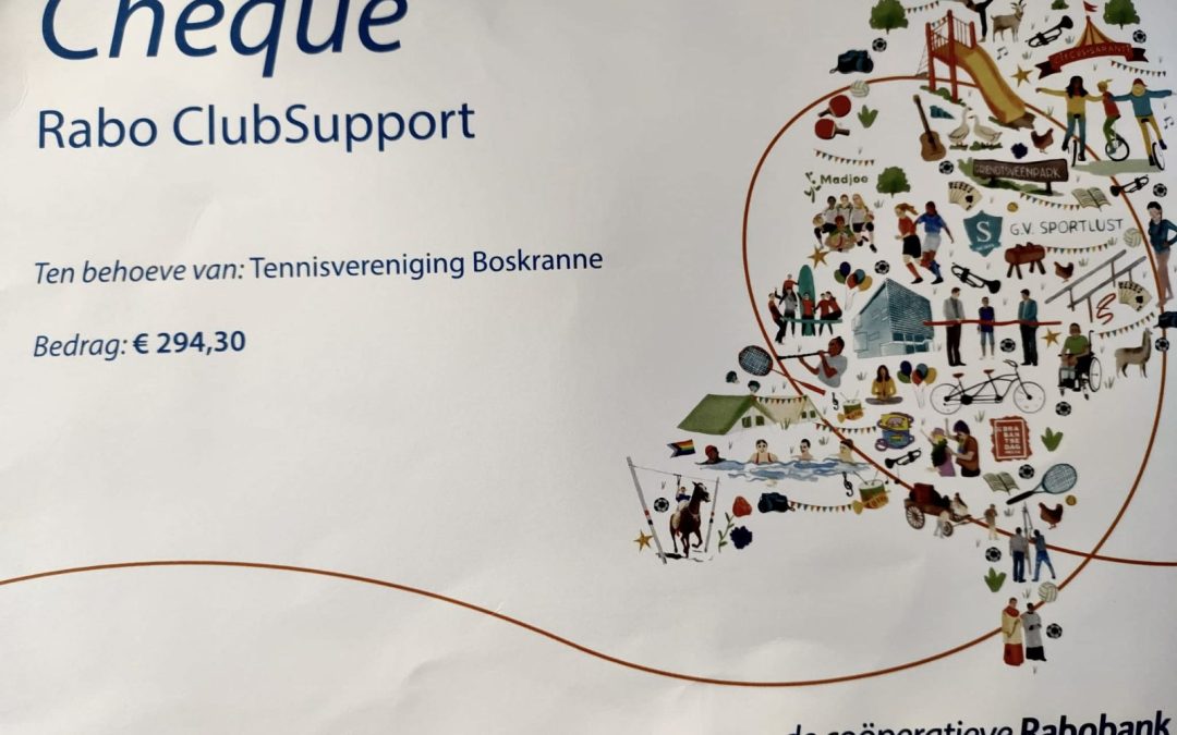 Mooie opbrengst Rabo club support actie